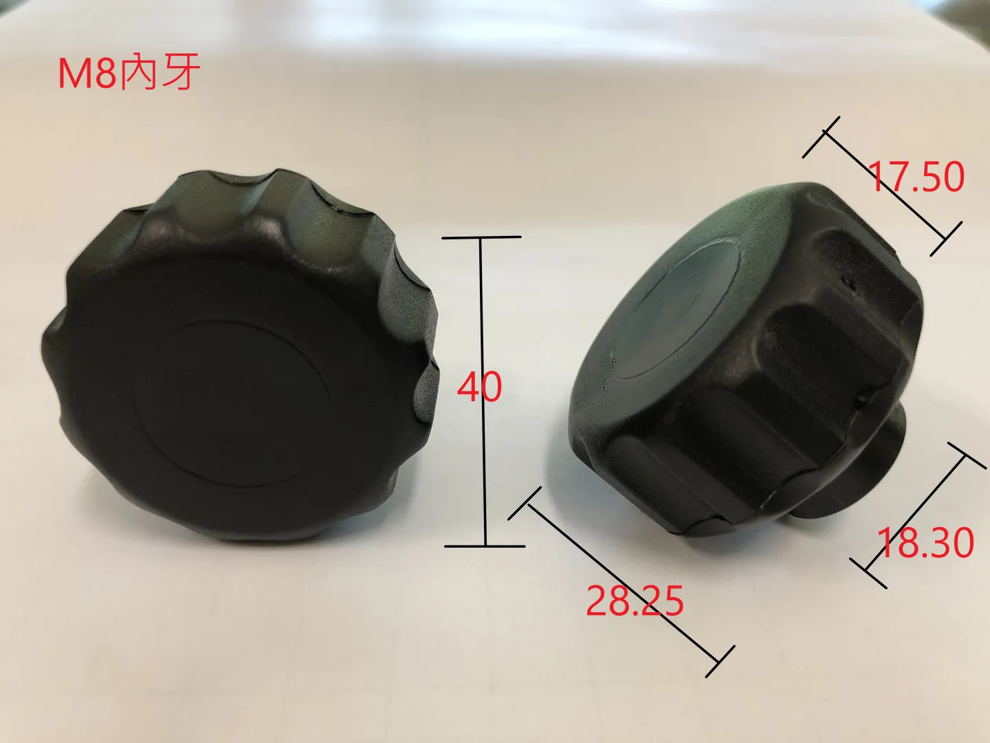 Lobe knobs #CHA022 Dimension