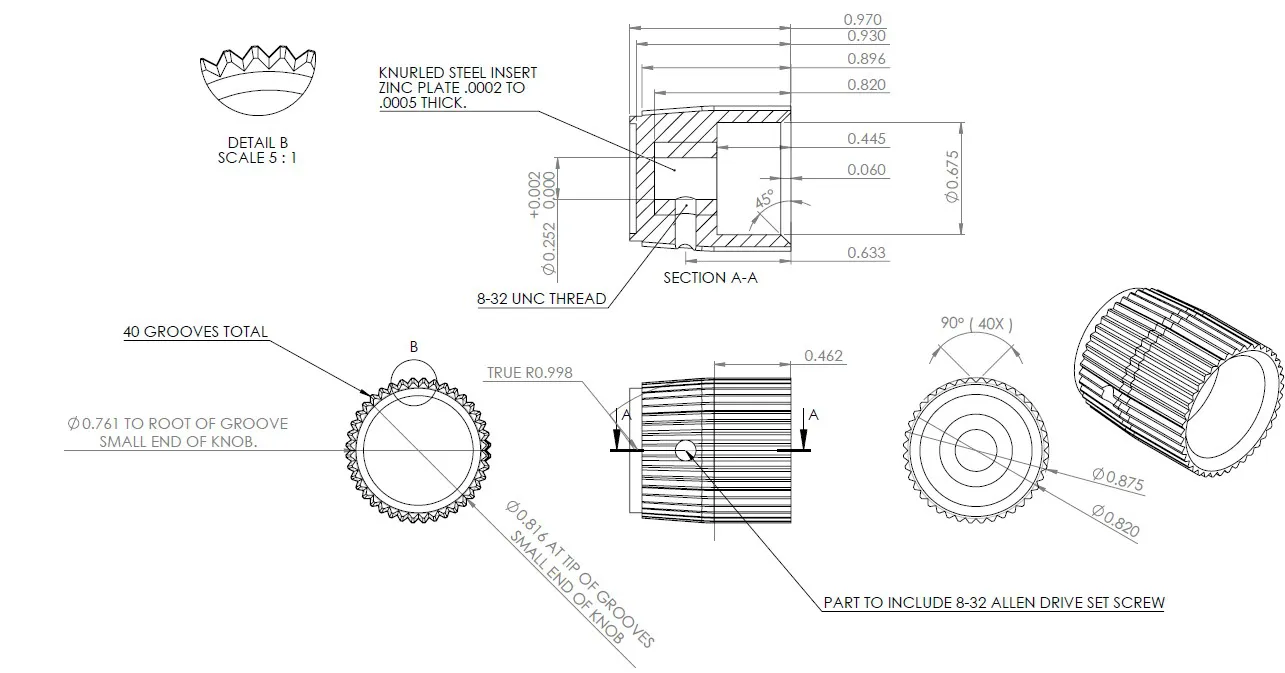 Control Knobs #100917 drwaing :