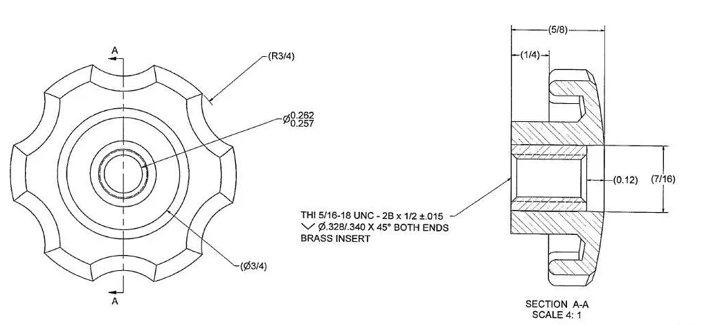 Lobe Knobs #7101022