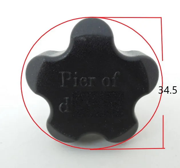 Star Knobs #SS137 Dimension