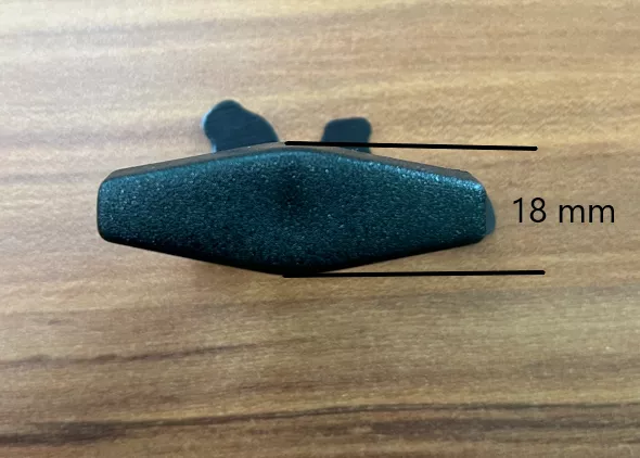 Wing knobs #YC066 Dimension